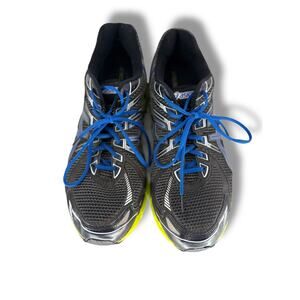 Asics GT2000 Mens Running Shoes Size 13 4E Wide Black Blue Volt Athletic